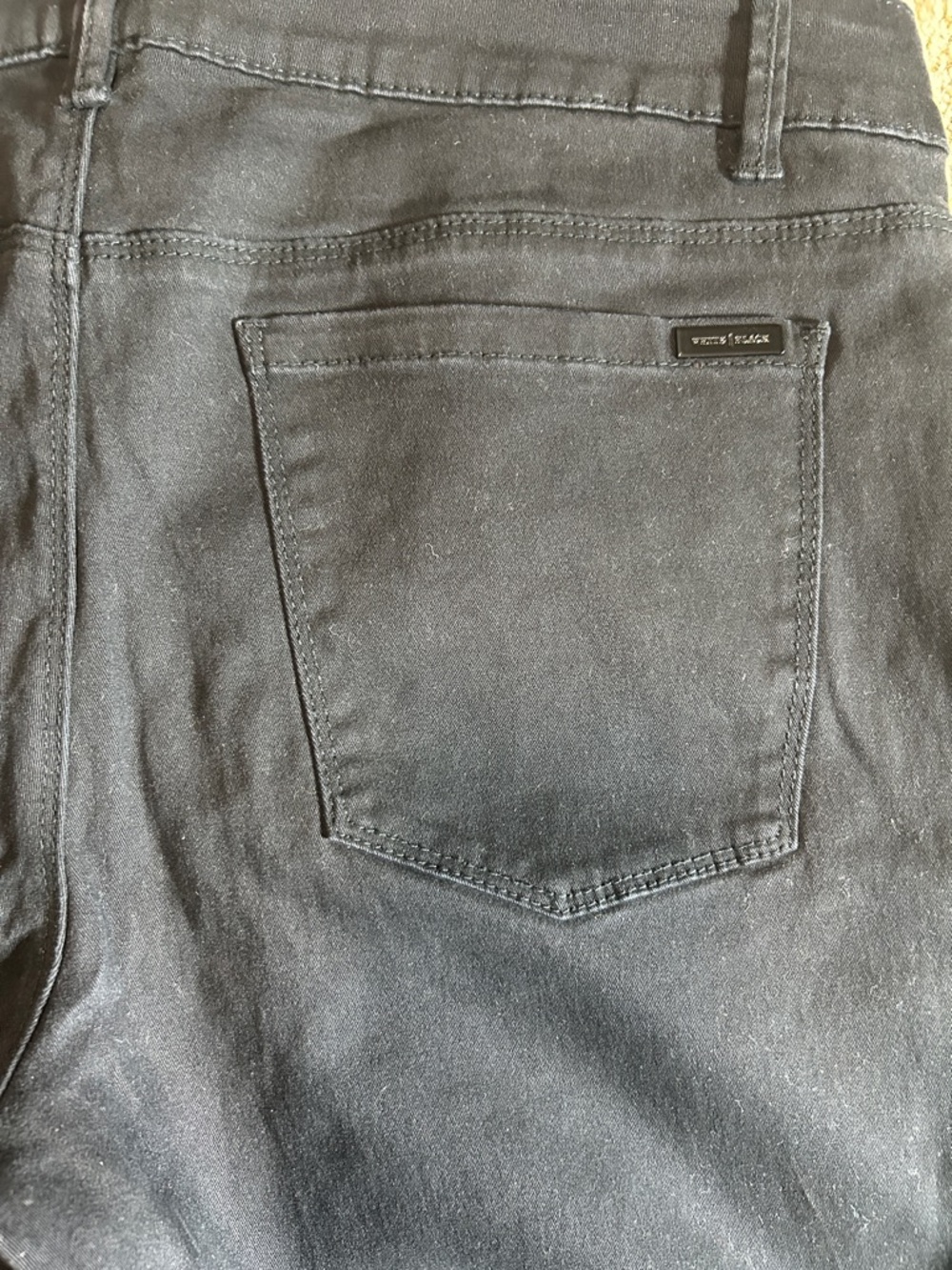 White House Black Market Women’s Black Skimmer Pants Jeans, Size 12 - Picture 9 of 9